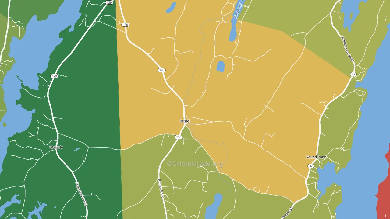 04539, ME Map of Vehicle Theft Rates