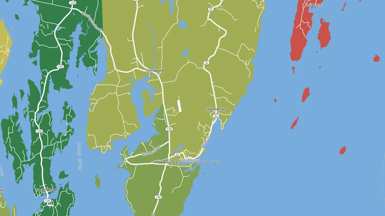 04541, ME Map of Vehicle Theft Rates