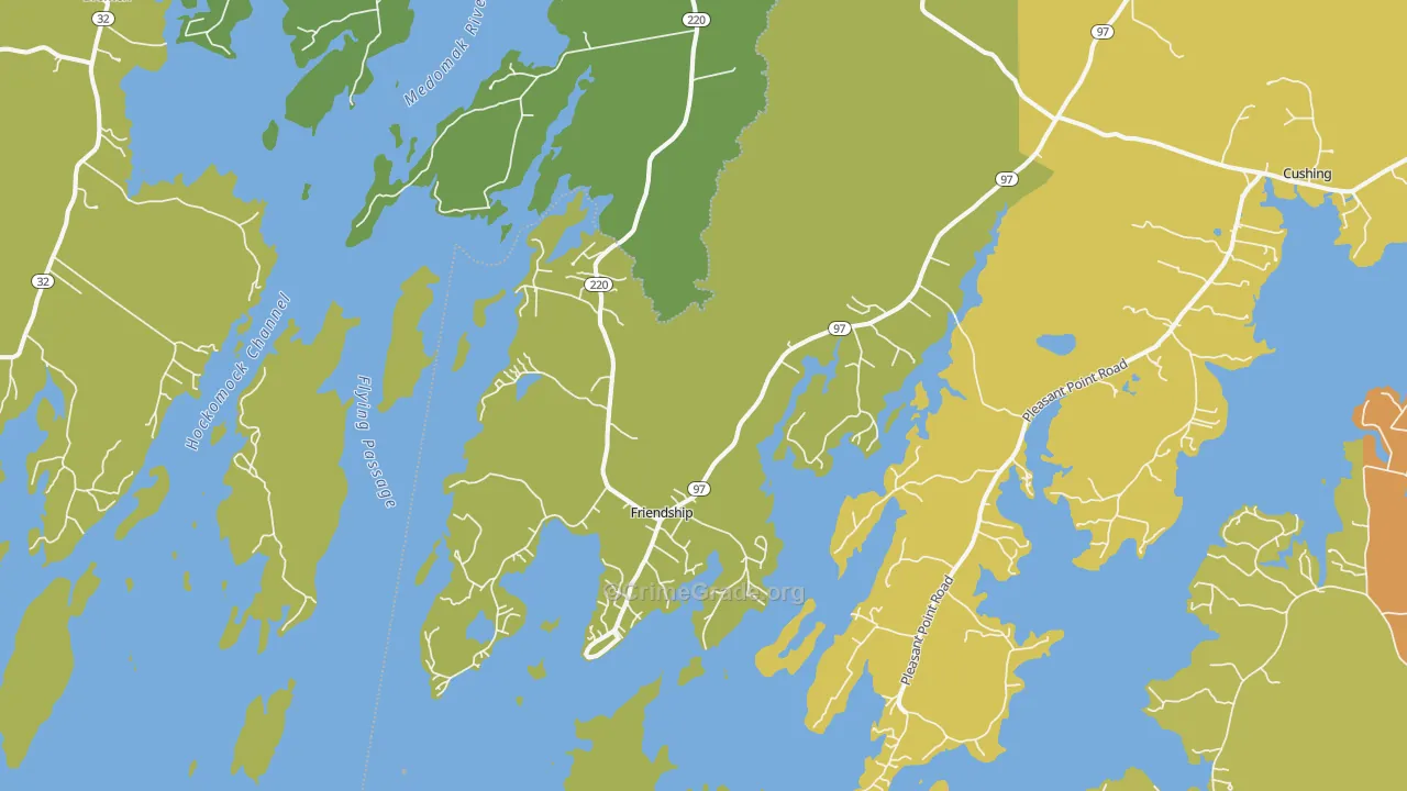 04547, ME Map of Vehicle Theft Rates