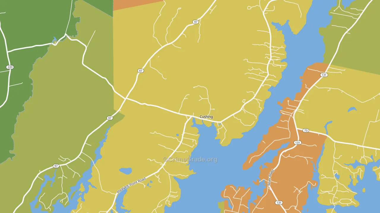 04563, ME Map of Vehicle Theft Rates