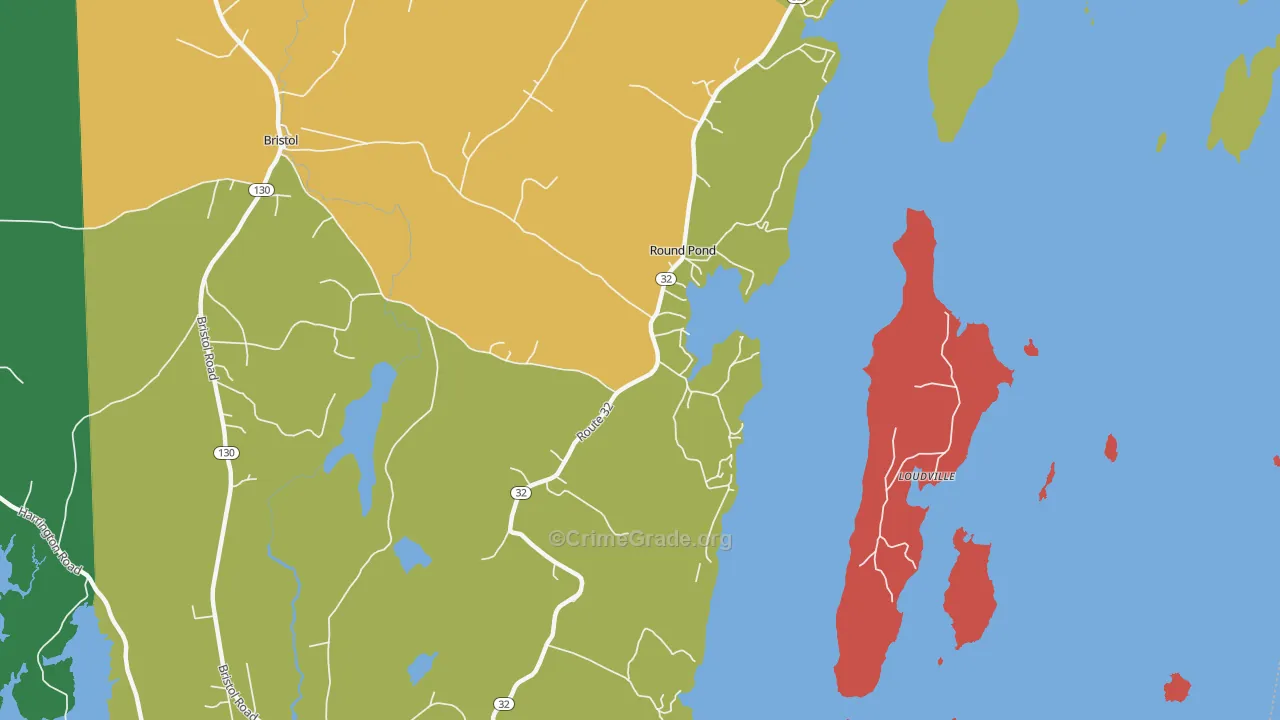 04564, ME Map of Vehicle Theft Rates