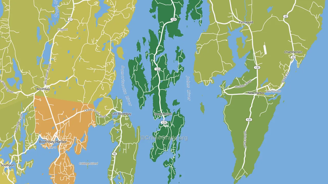 04568, ME Map of Vehicle Theft Rates