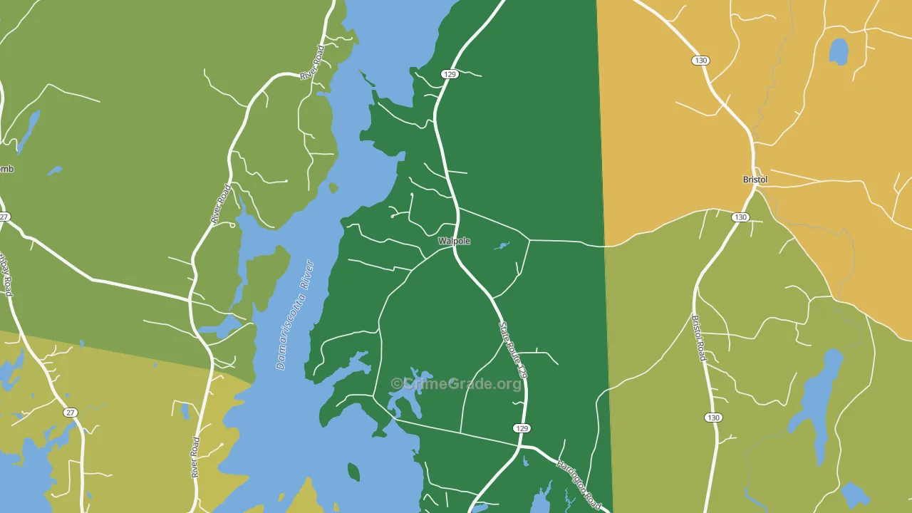 04573, ME Map of Vehicle Theft Rates