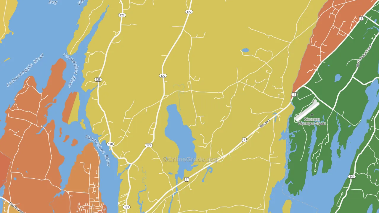 04579, ME Map of Vehicle Theft Rates