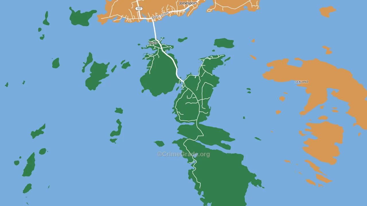 04611, ME Map of Vehicle Theft Rates
