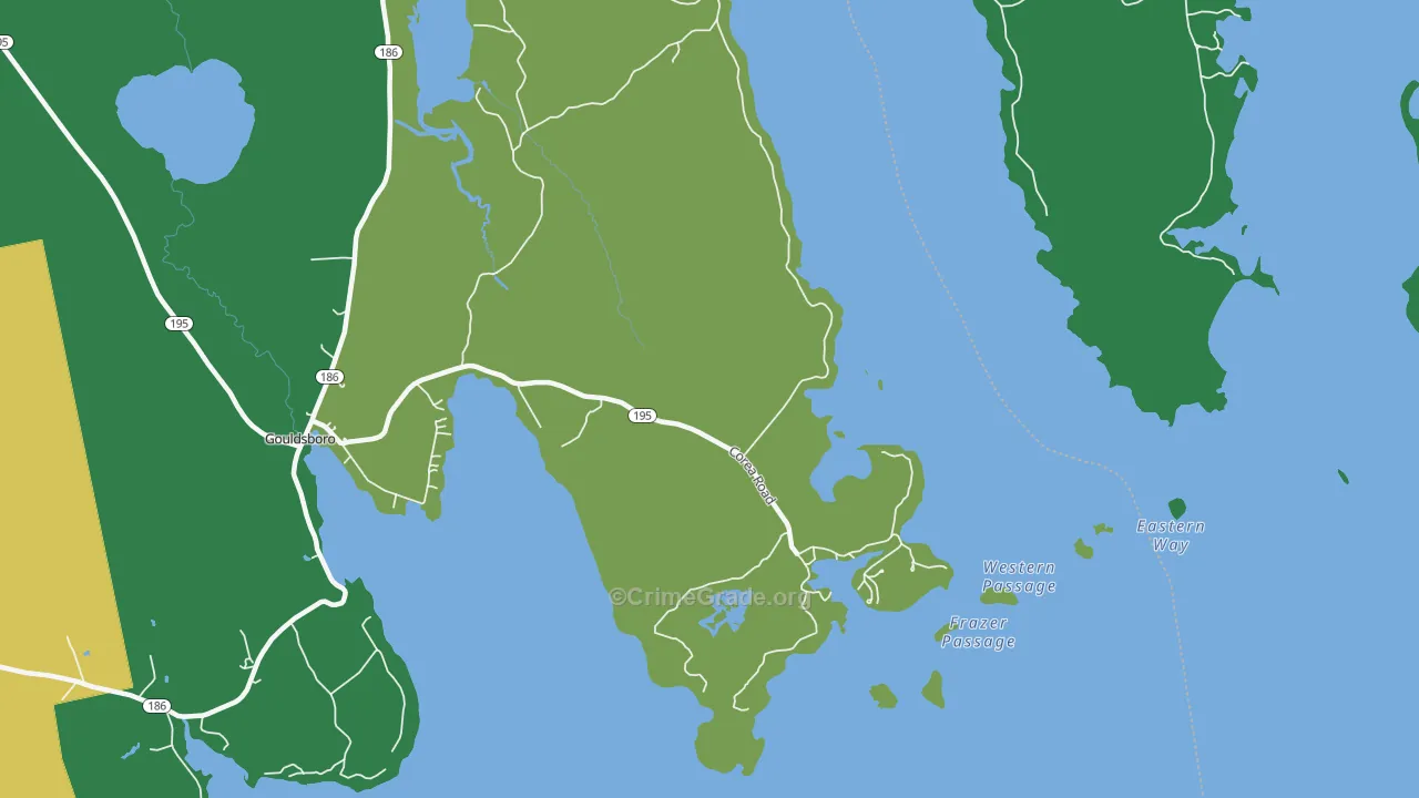 04624, ME Map of Vehicle Theft Rates