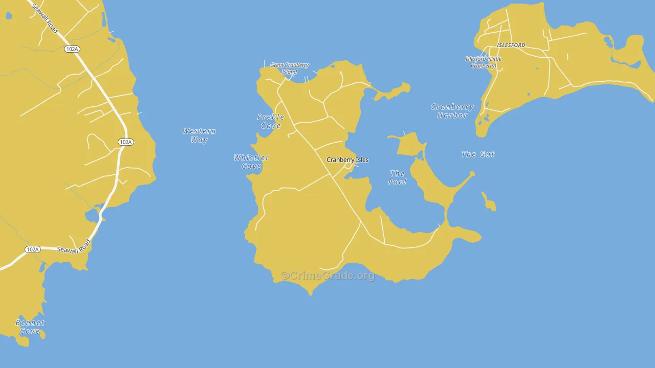 04625, ME Map of Vehicle Theft Rates