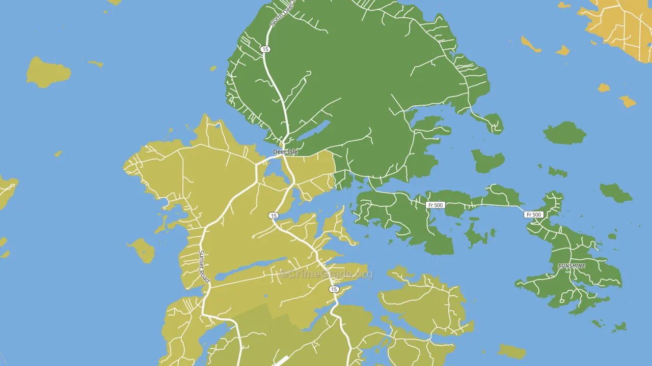 04627, ME Map of Vehicle Theft Rates