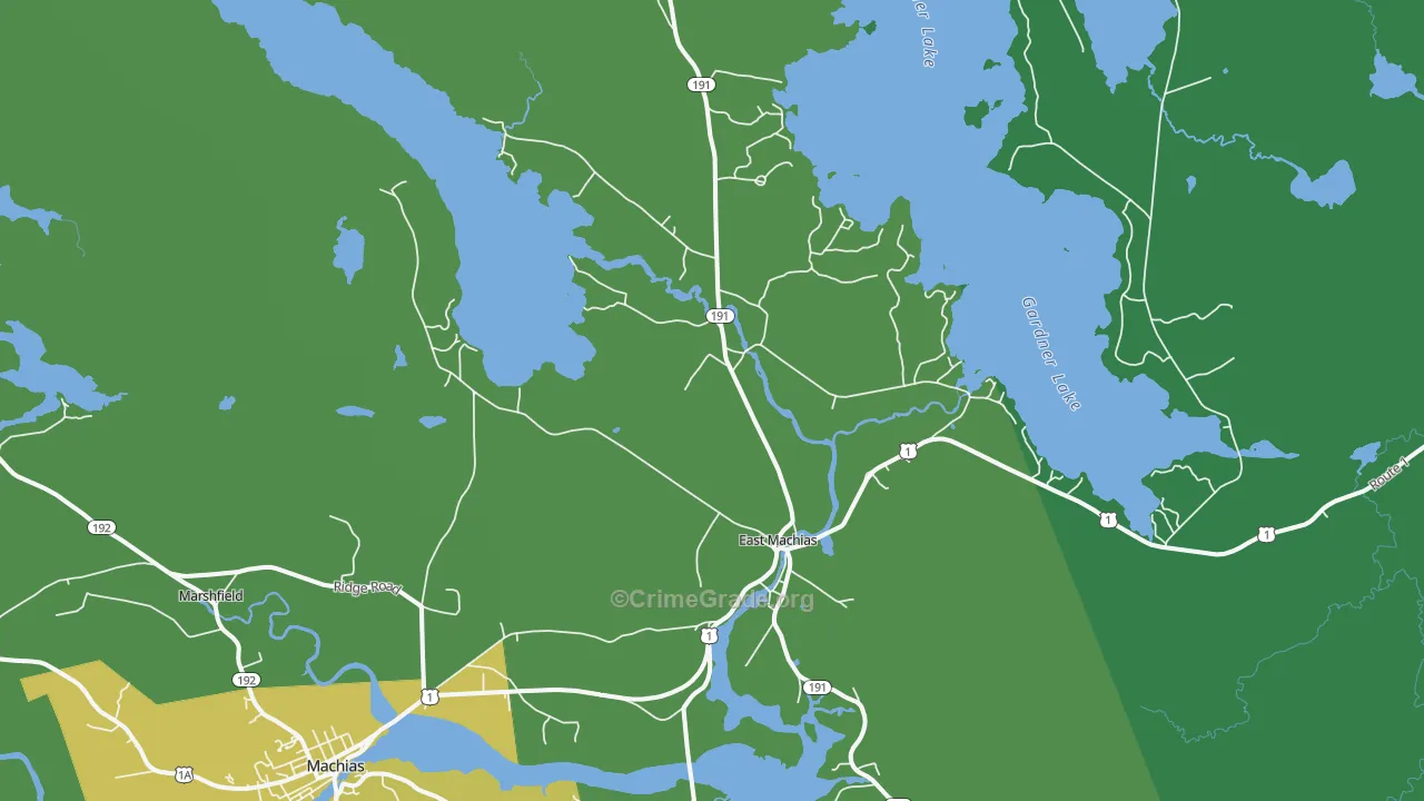 04630, ME Map of Vehicle Theft Rates