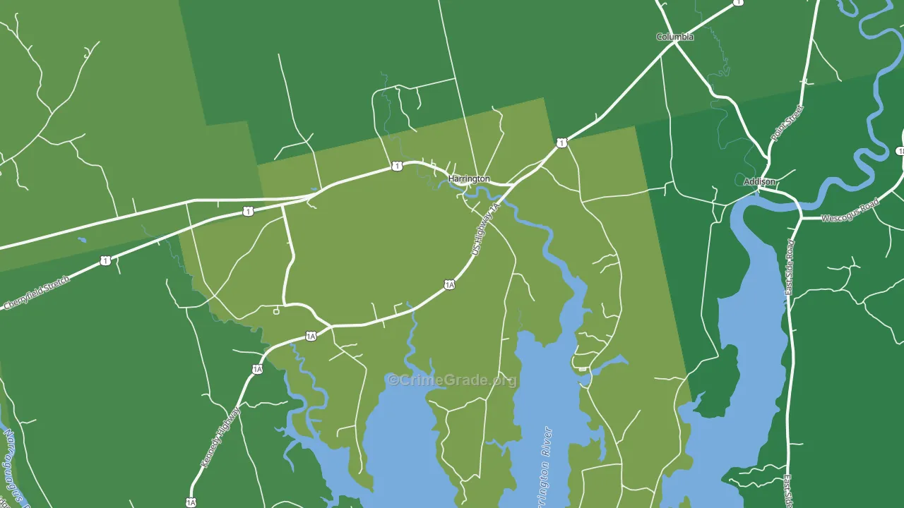 04643, ME Map of Vehicle Theft Rates