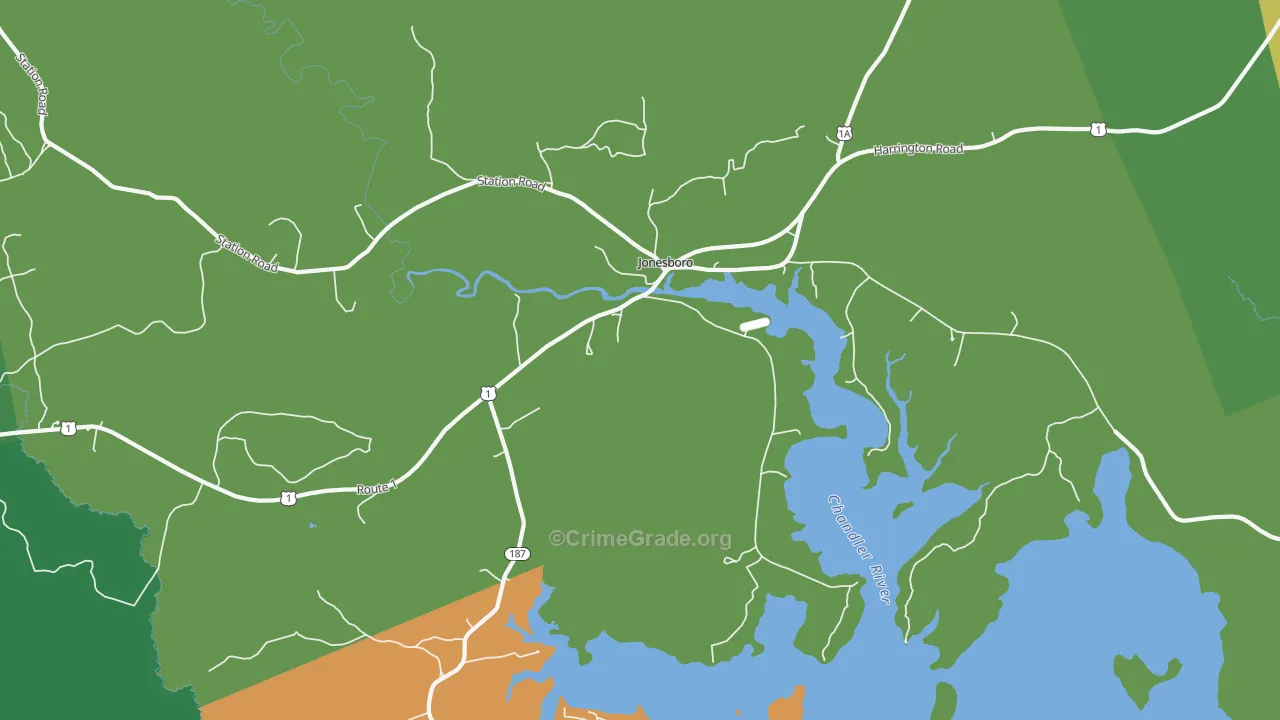 04648, ME Map of Vehicle Theft Rates