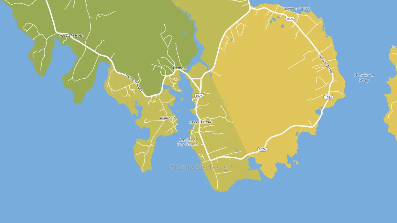 04653, ME Map of Vehicle Theft Rates