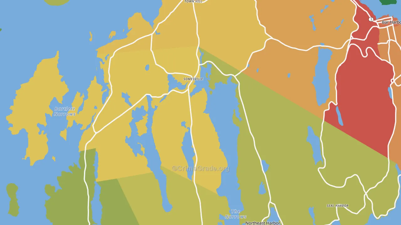 04660, ME Map of Vehicle Theft Rates