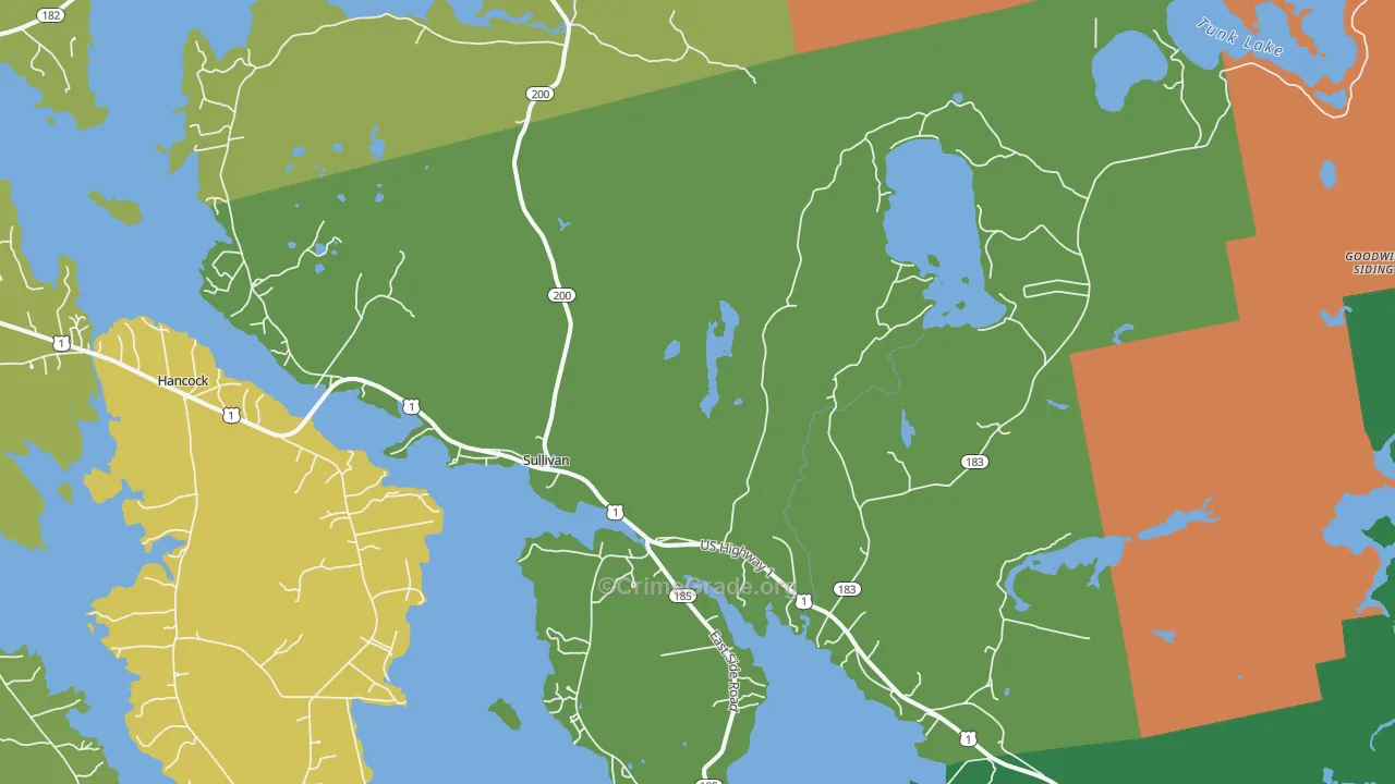 04664, ME Map of Vehicle Theft Rates