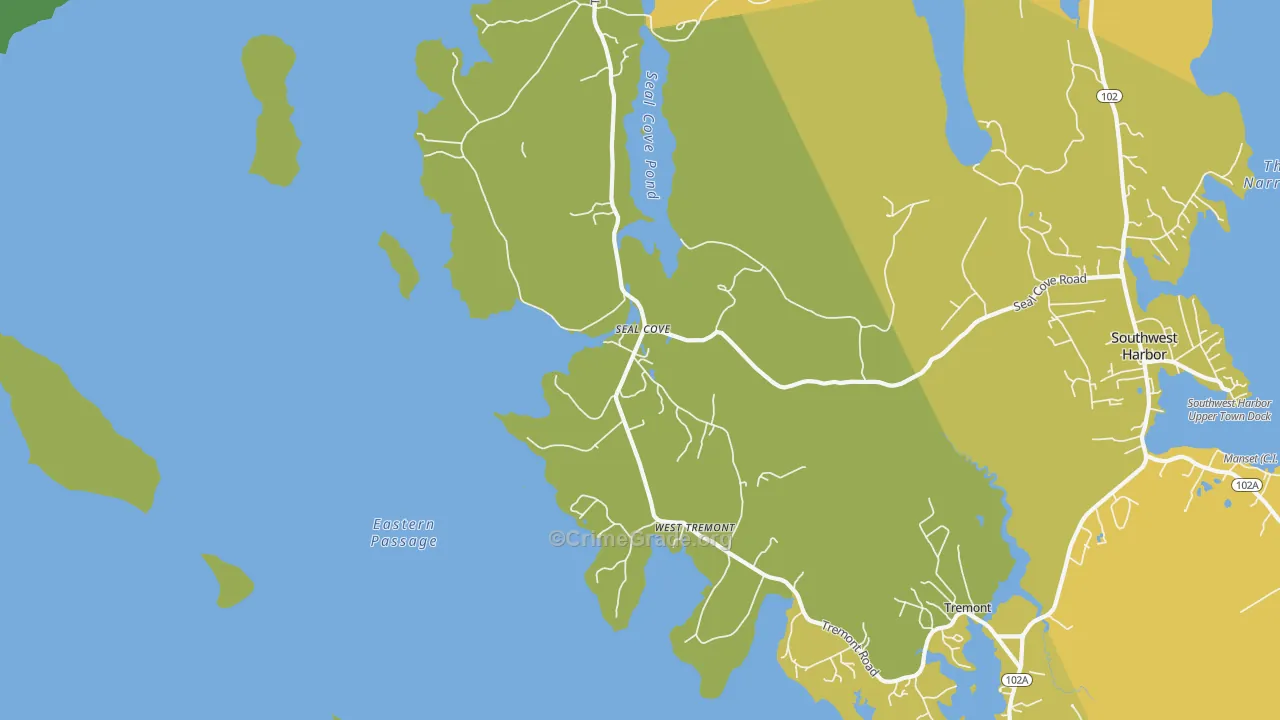 04674, ME Map of Vehicle Theft Rates