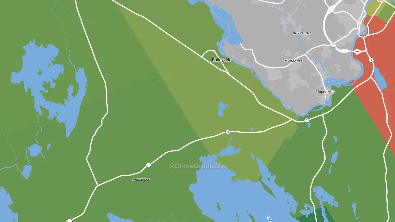 04694, ME Map of Vehicle Theft Rates