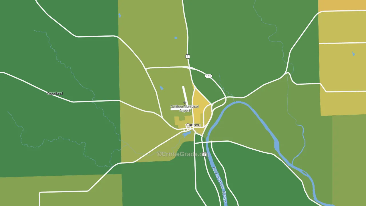 04736, ME Map of Vehicle Theft Rates