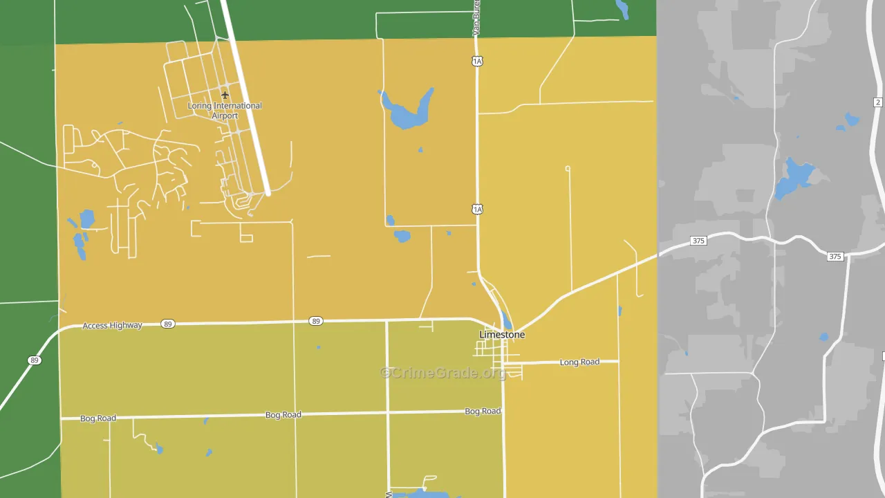 04750, ME Map of Vehicle Theft Rates