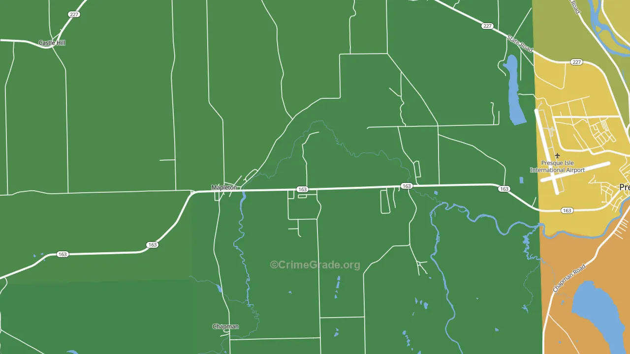 04757, ME Map of Vehicle Theft Rates