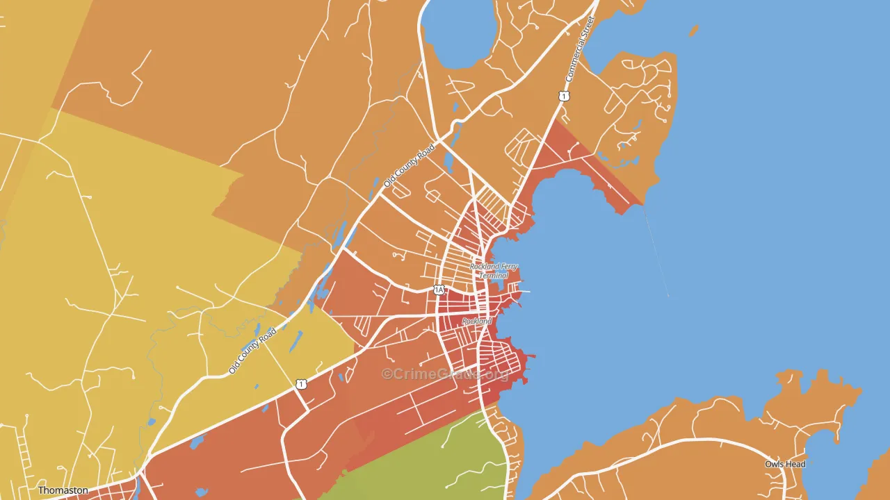 04841, ME Map of Vehicle Theft Rates