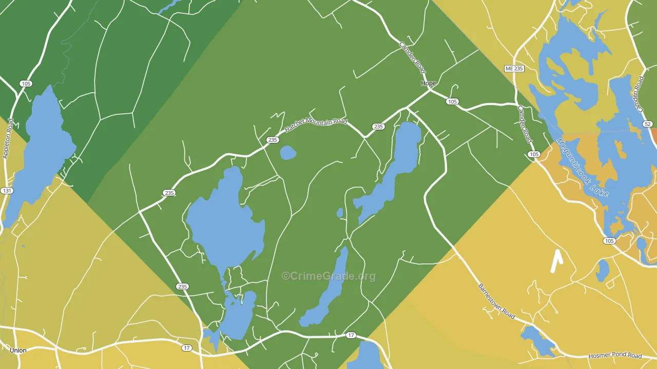 04847, ME Map of Vehicle Theft Rates
