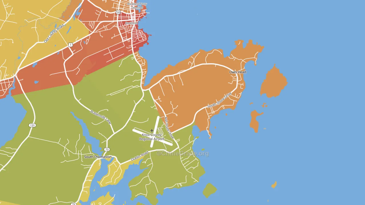 04854, ME Map of Vehicle Theft Rates