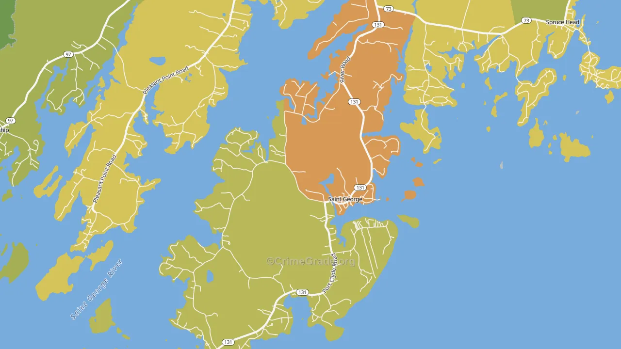 04860, ME Map of Vehicle Theft Rates