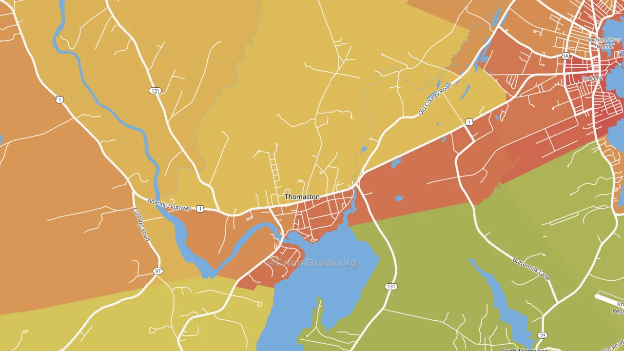 04861, ME Map of Vehicle Theft Rates