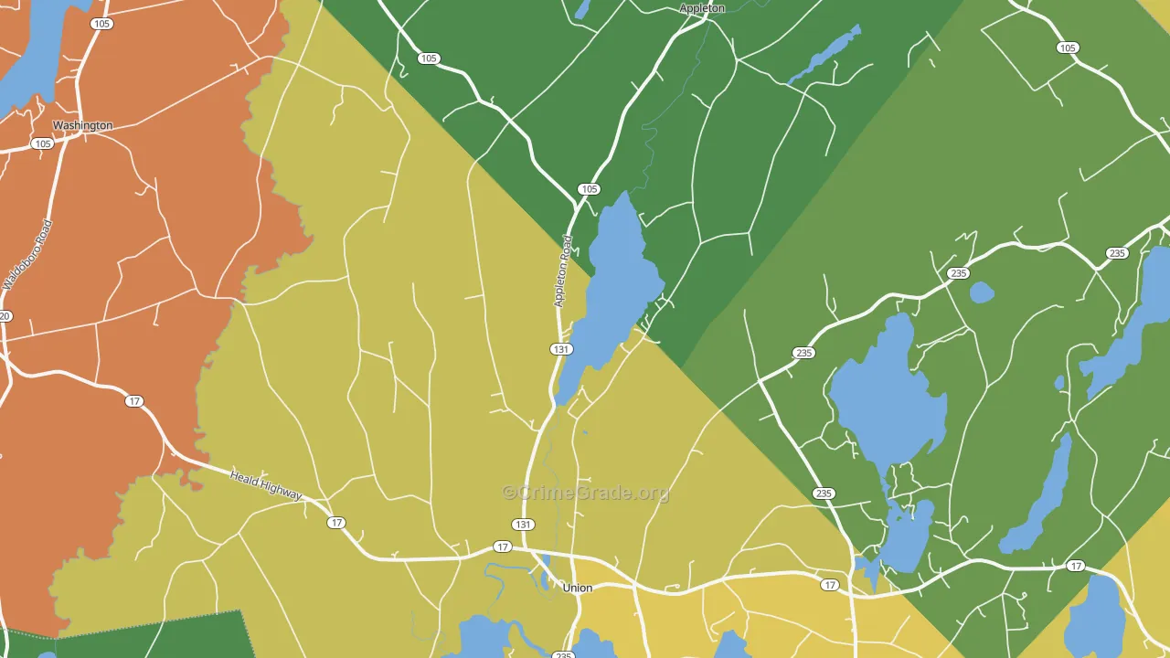04862, ME Map of Vehicle Theft Rates