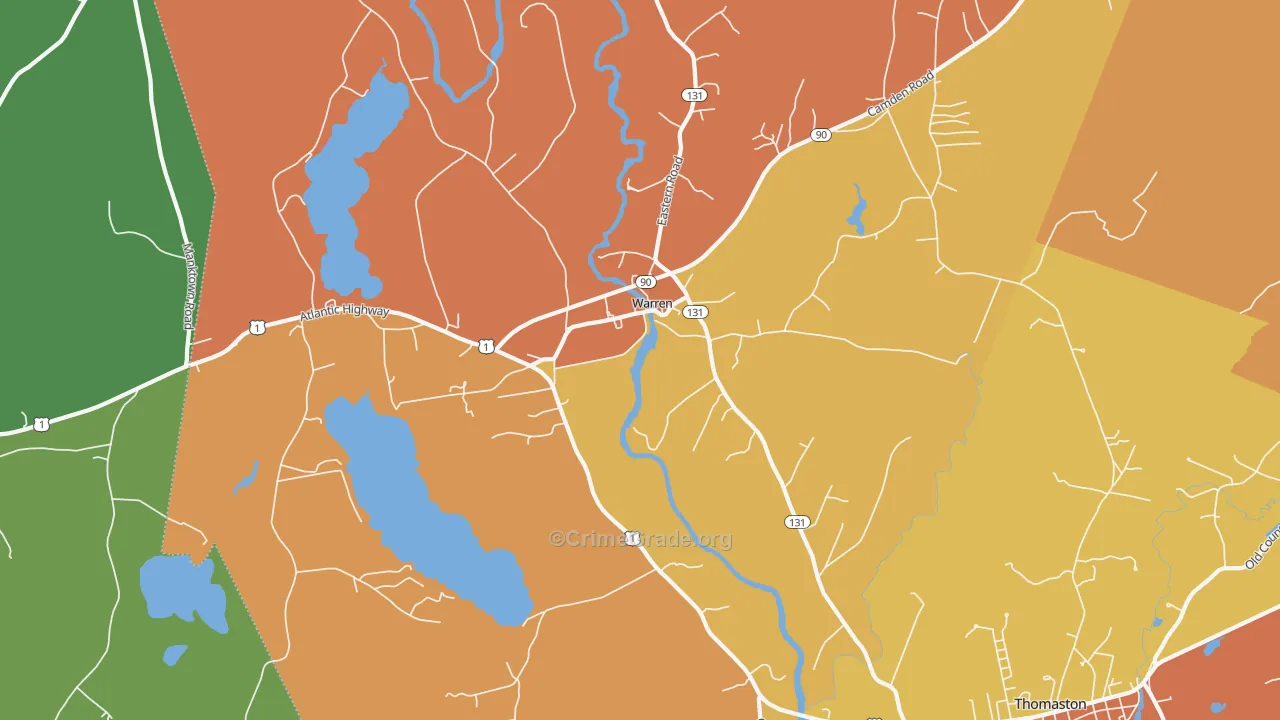 04864, ME Map of Vehicle Theft Rates