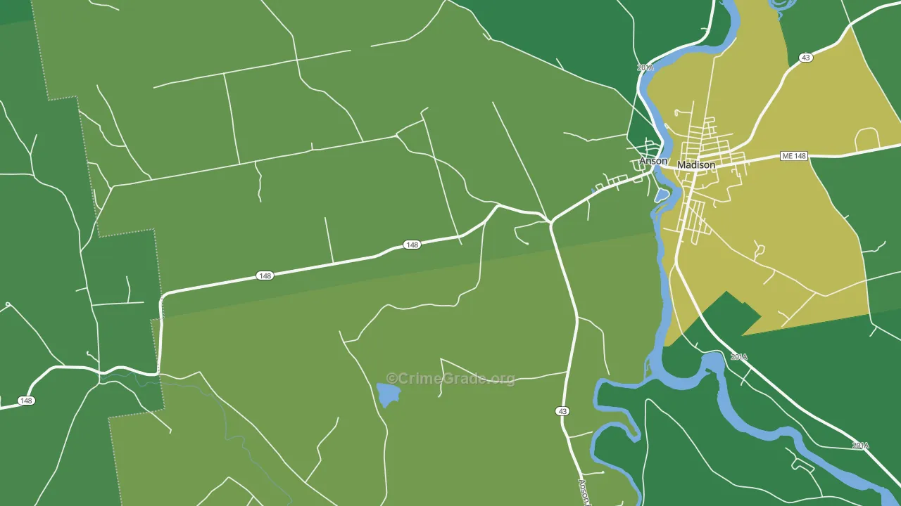 04911, ME Map of Vehicle Theft Rates