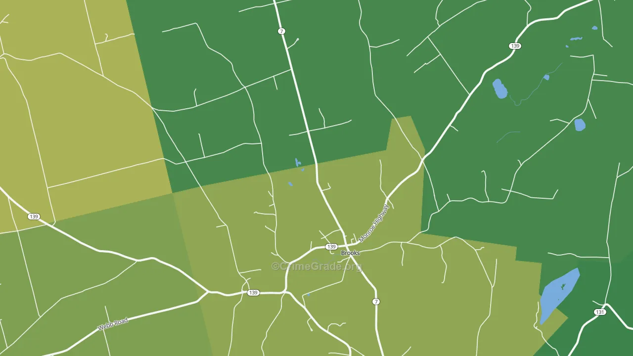 04921, ME Map of Vehicle Theft Rates