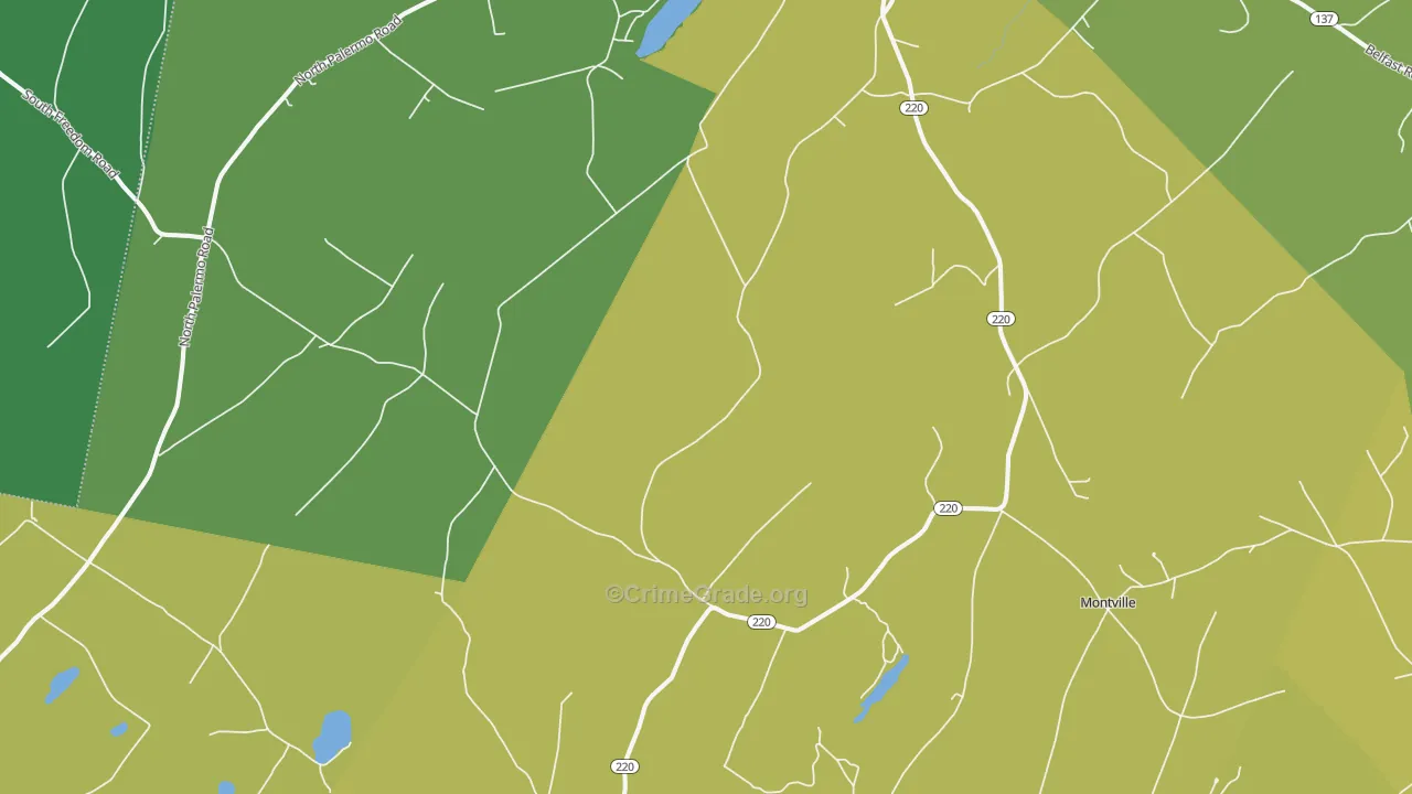 04941, ME Map of Vehicle Theft Rates