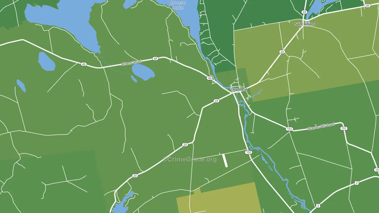 04943, ME Map of Vehicle Theft Rates