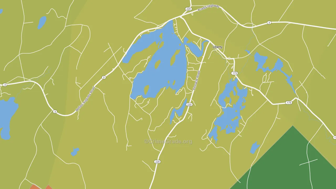 04949, ME Map of Vehicle Theft Rates