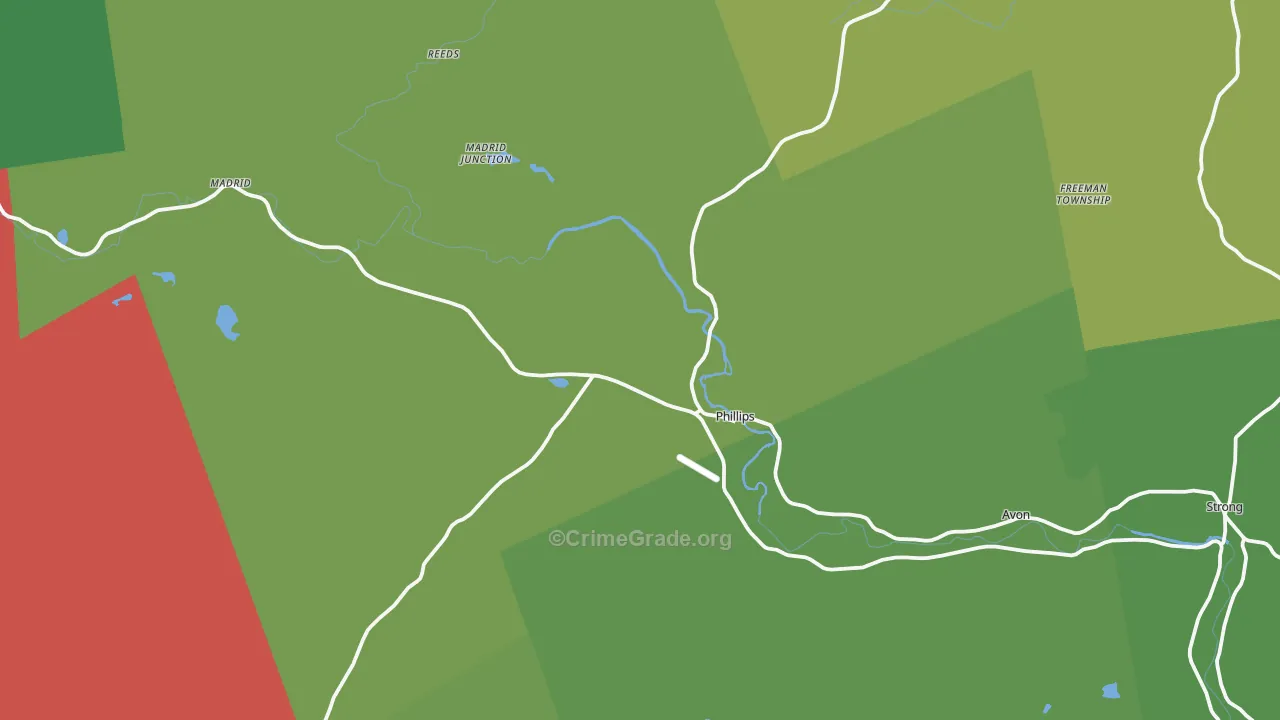 04966, ME Map of Vehicle Theft Rates