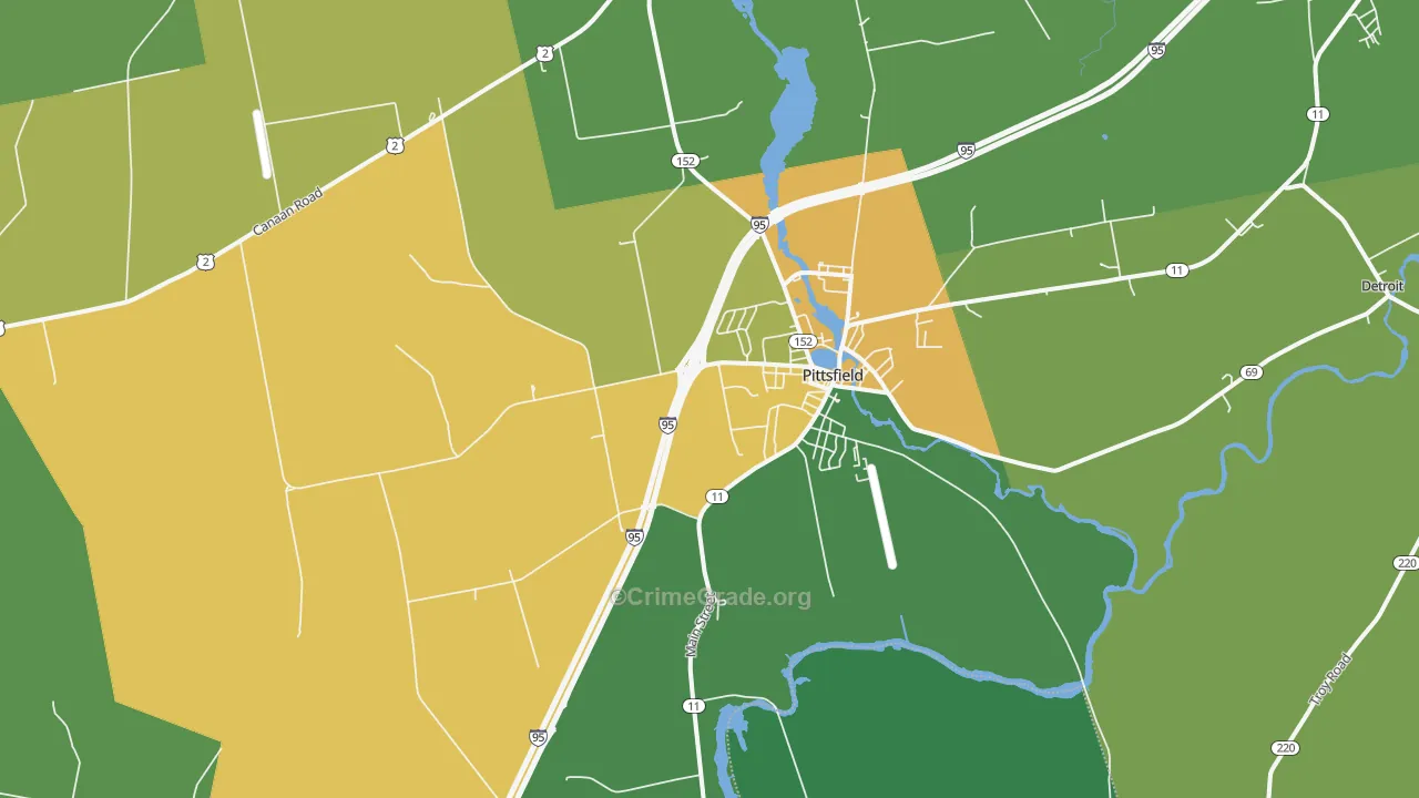 04967, ME Map of Vehicle Theft Rates