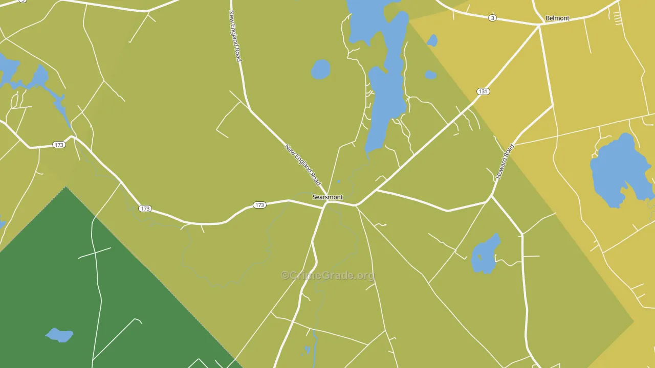 04973, ME Map of Vehicle Theft Rates