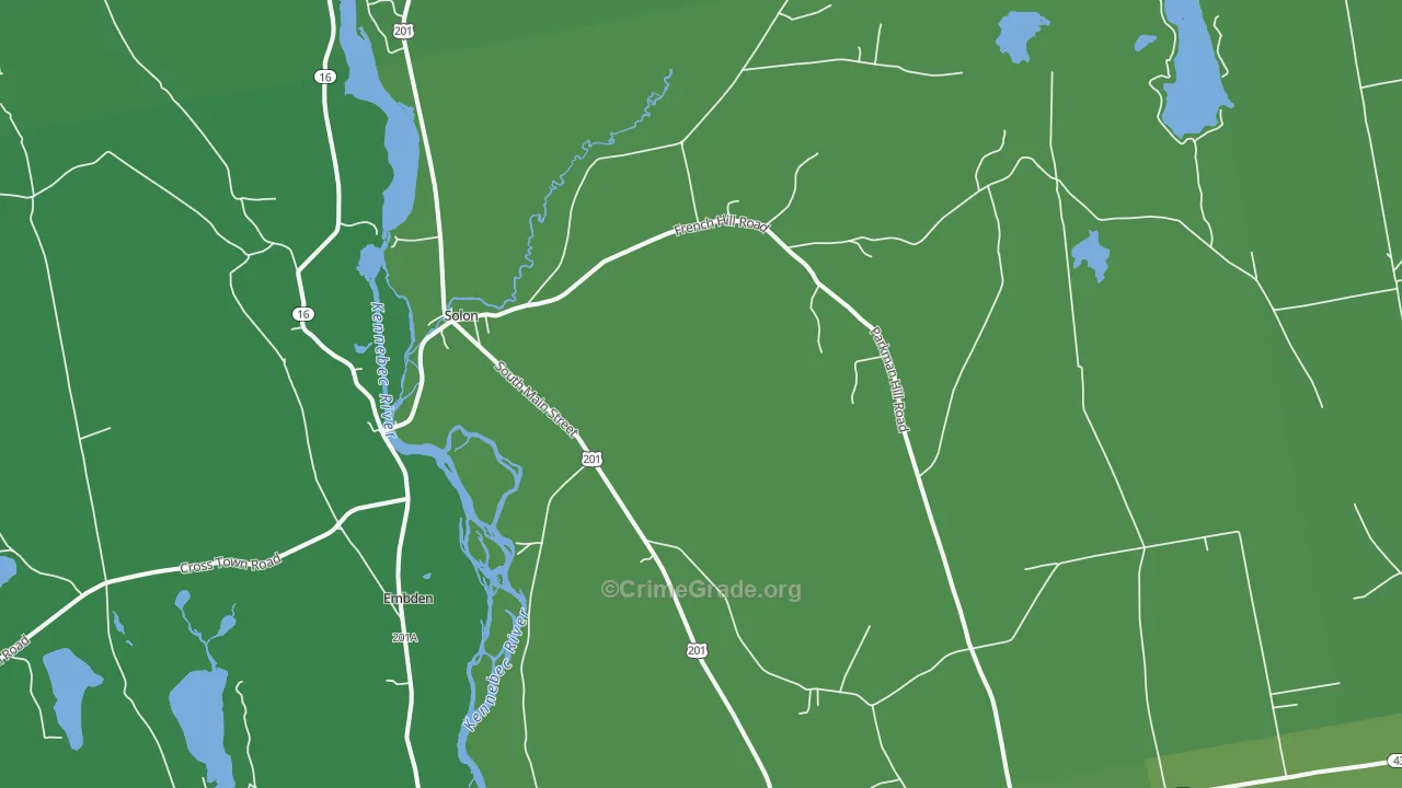04979, ME Map of Vehicle Theft Rates