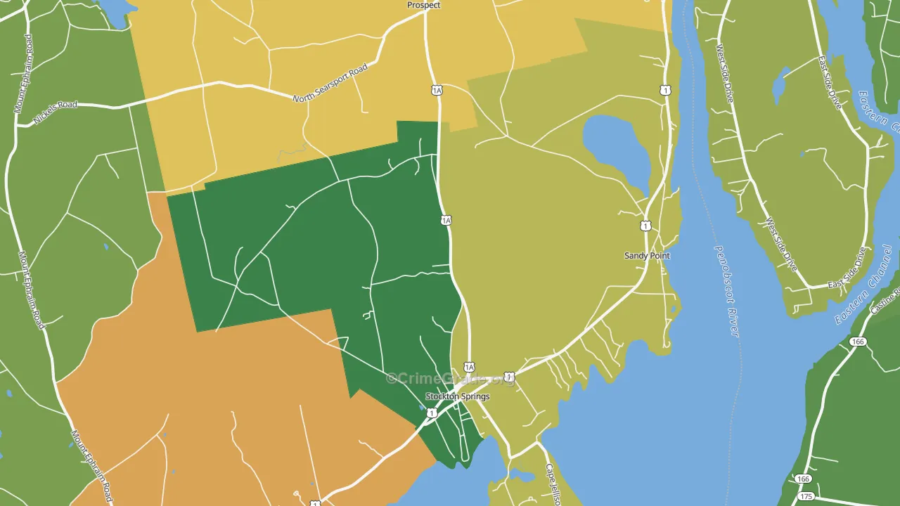 04981, ME Map of Vehicle Theft Rates