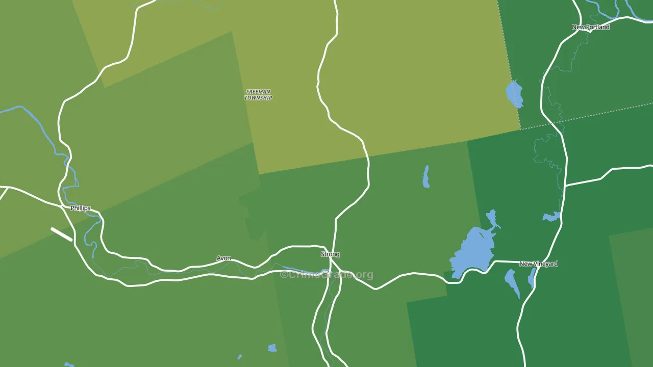 04983, ME Map of Vehicle Theft Rates