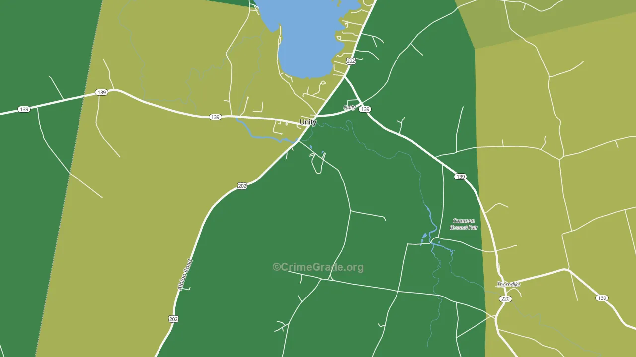 04988, ME Map of Vehicle Theft Rates