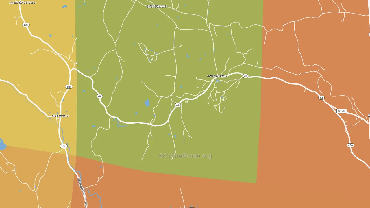 05037, VT Map of Vehicle Theft Rates