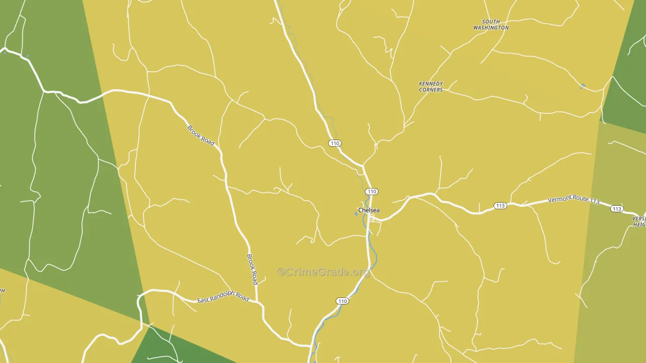 05038, VT Map of Vehicle Theft Rates
