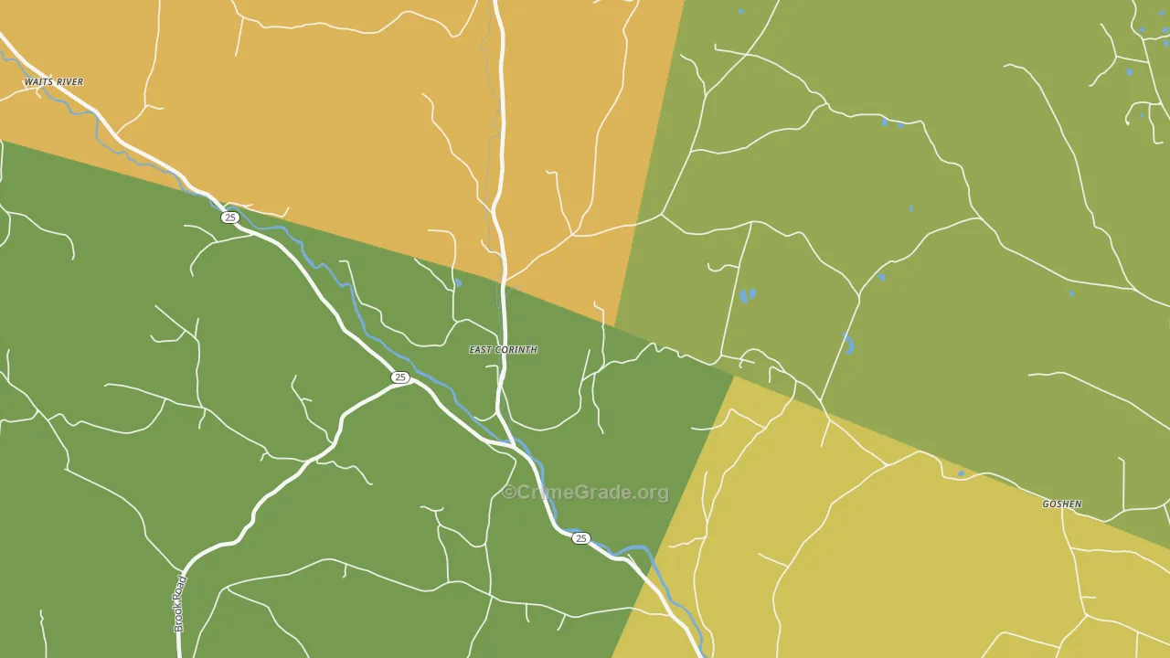 05040, VT Map of Vehicle Theft Rates