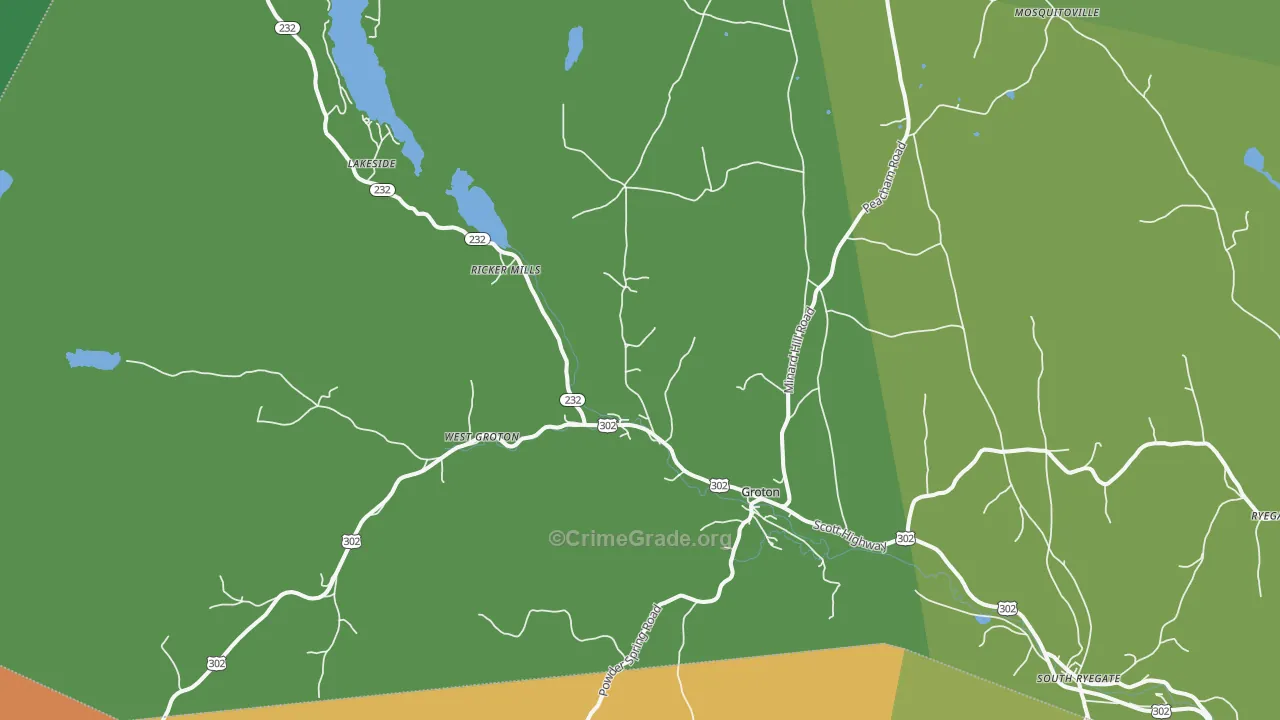 05046, VT Map of Vehicle Theft Rates
