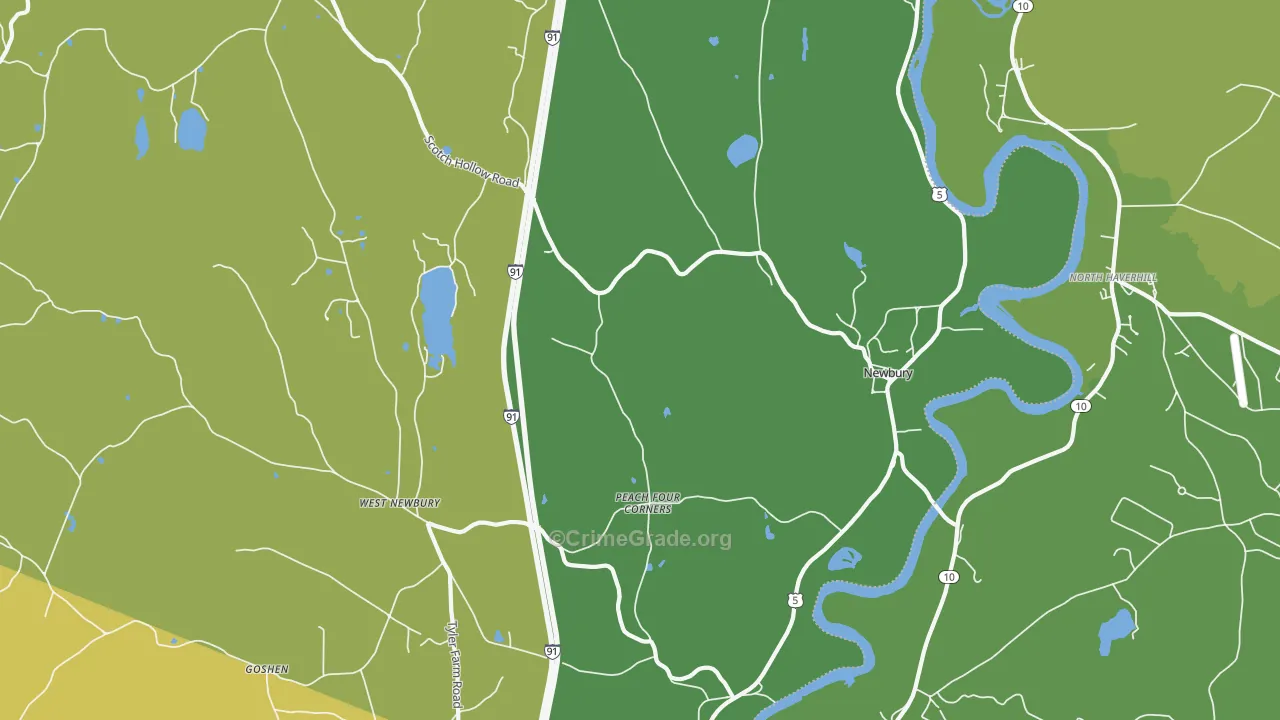 05051, VT Map of Vehicle Theft Rates