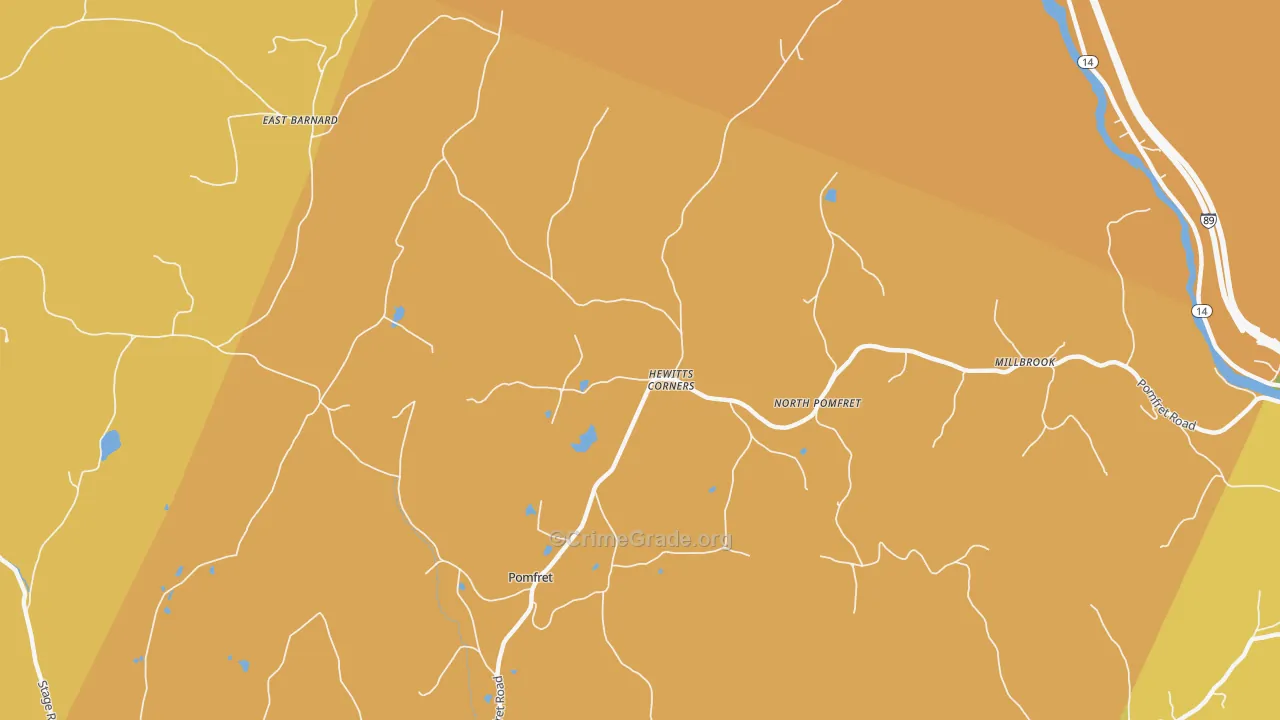 05053, VT Map of Vehicle Theft Rates