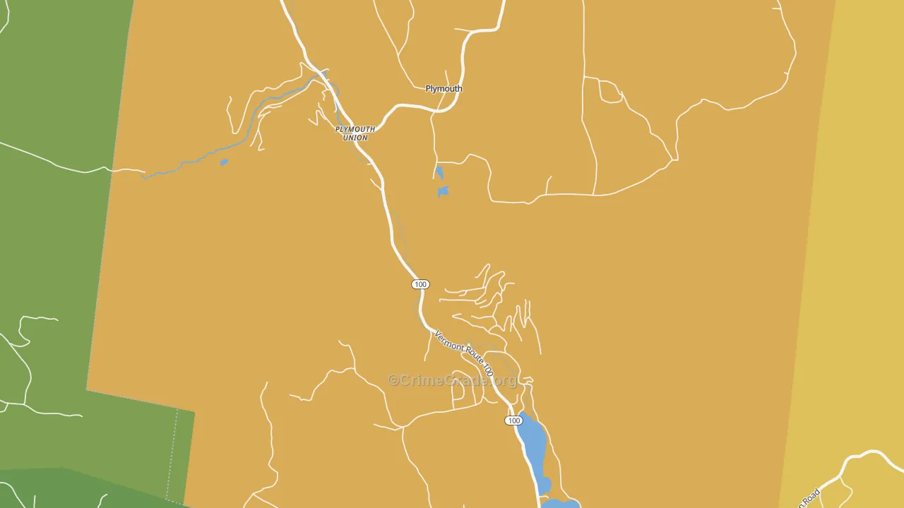 05056, VT Map of Vehicle Theft Rates