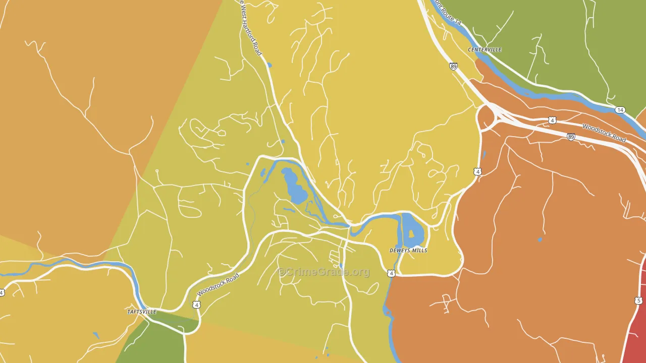 05059, VT Map of Vehicle Theft Rates